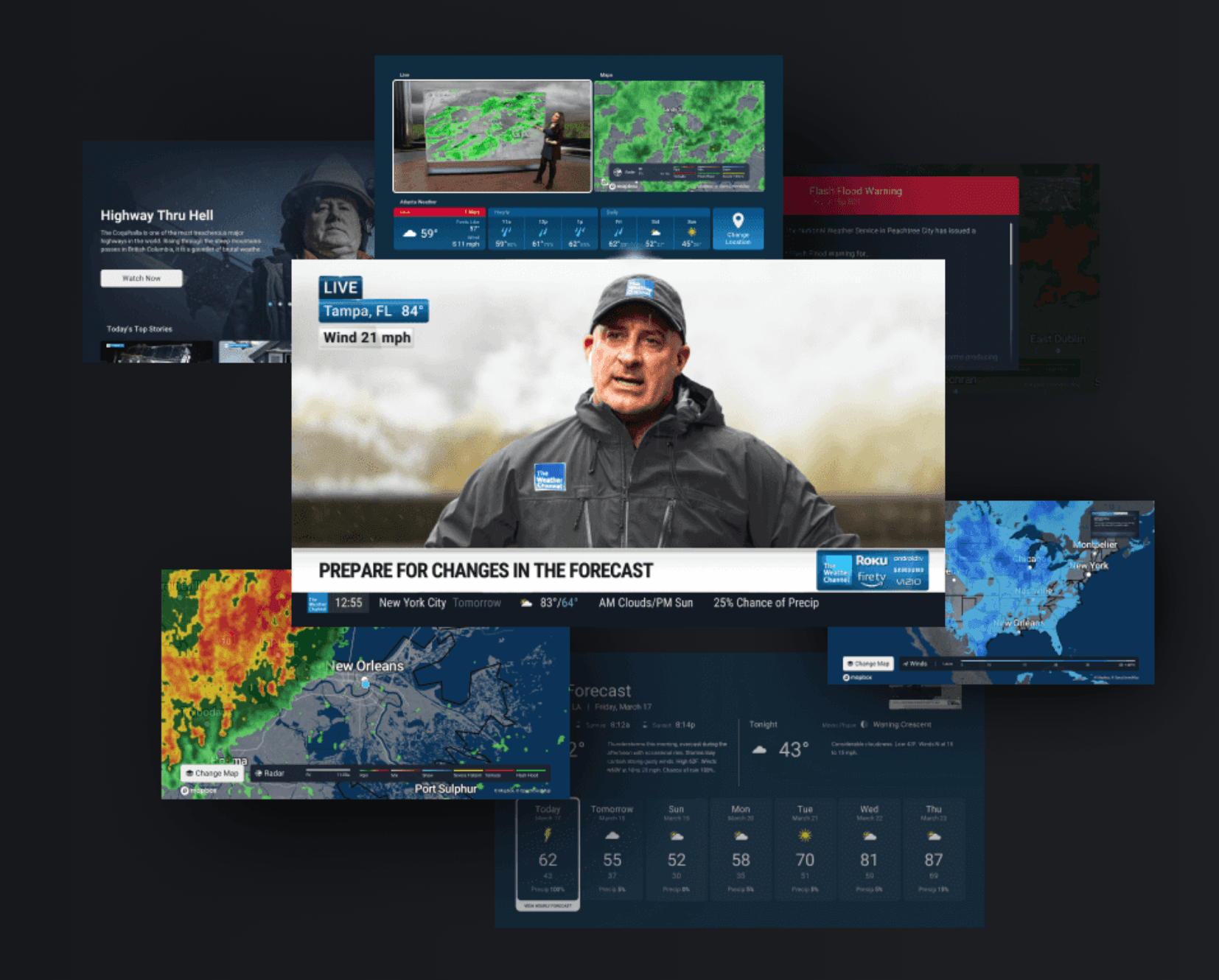 The Weather Channel on Fire TV and Android TV